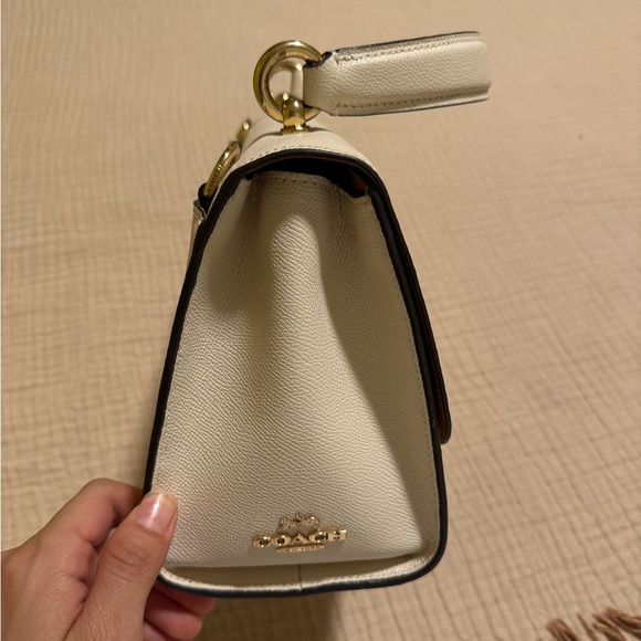 Coach Tilly Top Handle Satchel with Signature Canvas in Chalk - Picture 5 of 5